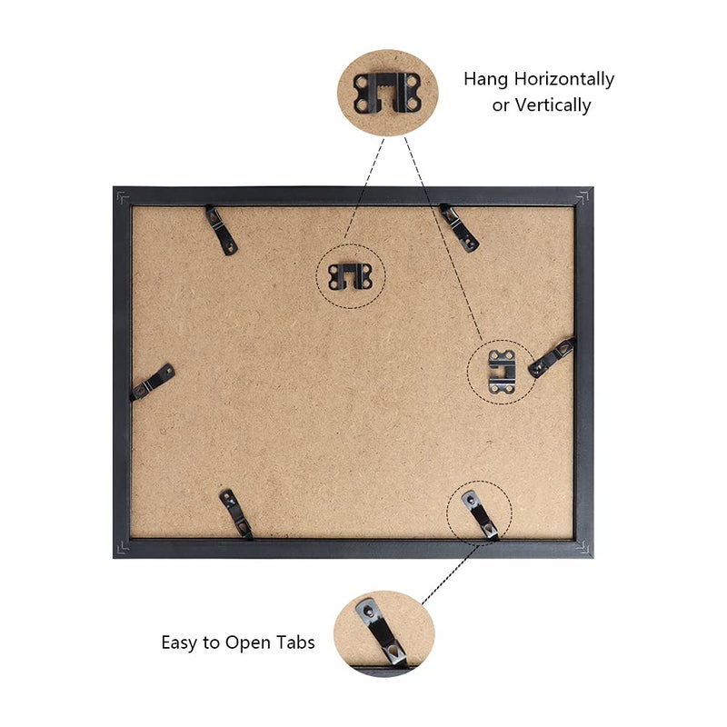 PETAFLOP 2 Pack 5x7 Picture Frames Collage 4 Openings, Photo Collage Frames for Walls White Matted with Plexiglass Covering - Image 4
